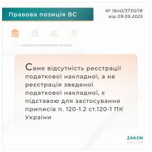 Реєстрація податкової накладної: підстави для застосування приписів п.120-1.2 ст.120-1 ПК України