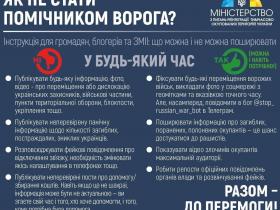 Як не стати помічником ворога: що не варто публікувати у відкритому доступі