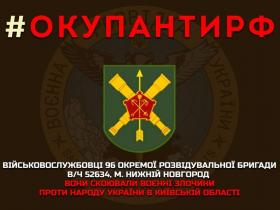 Розвідка оприлюднила дані військових злочинців рф, які скоювали злочини у Київській обл