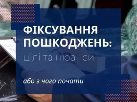 Фіксування пошкоджень: цілі та нюанси або з чого почати