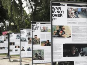 У Києві відкрилася фотовиставка про злочини Росії проти представників медіа в Україні