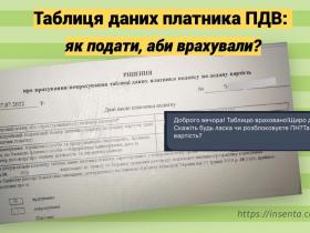 Лайфхаки по поданню таблиці даних платника ПДВ