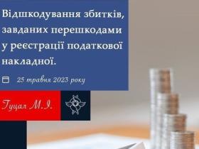 Відшкодування збитків, завданих перешкодами у реєстрації податкової накладної