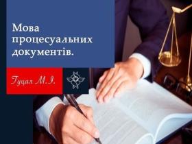 Мова процесуальних документів