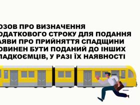 Позов про визначення додаткового строку для подання заяви про прийняття спадщини