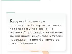 Про визнання іноземної процедури банкрутства