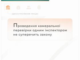 Проведення камеральної перевірки одним інспектором не суперечить закону