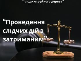 Проведення слідчих дій із затриманою особою та недопустимість похідних доказів