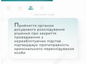 Закриття провадження з нереабілітуючих підстав підтверджує протиправність кримінального переслідування