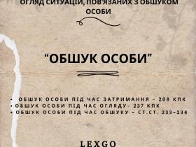 Обшук особи. Обшук особи під виглядом огляду. Обшук під час затримання (208 КПК)/огляду (237 КПК)/обшуку (233-234 КПК)