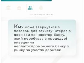 КМУ може подати позов для захисту інтересів держави як інвестор банку, який знаходиться в процедурі виведення з ринку