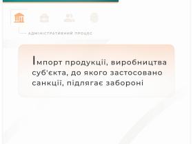 Імпорт продукції, виробництва суб'єкта, до якого застосовано санкції, підлягає забороні
