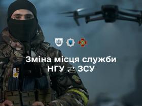 Переведення між Нацгвардією та Збройними Силами тепер онлайн: дана функція запрацювала в "Армія+"