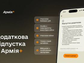 В застосунку "Армія+" УБД та інші категорії зможуть отримати додаткову відпустку