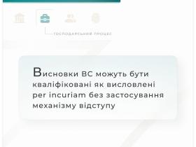Висновки ВС можуть бути кваліфіковані як висловлені per incuriam без застосування механізму відступу