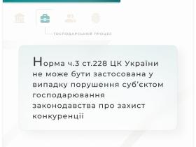 Порушення суб'єктом господарювання законодавства про захист конкуренції