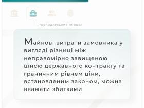 Майнові втрати замовника у вигляді різниці між завищеною ціною державного контракту