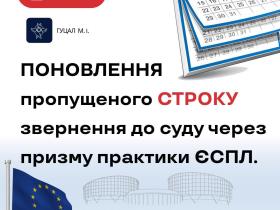Поновлення пропущеного строку звернення до суду через призму практики ЄСПЛ