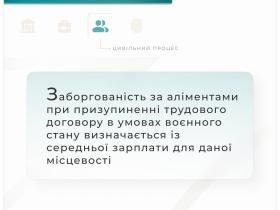 Заборгованість за аліментами при призупиненні трудового договору в умовах воєнного стану визначається із середньої зарплати 