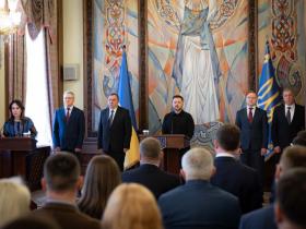 У присутності Президента України Володимира Зеленського 22 новопризначених суддів склали присягу