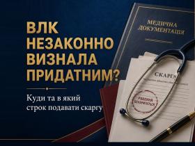 ВЛК незаконно визнала придатним: алгоритм оскарження рішення, перелік документів та строки