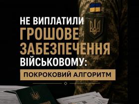 Не виплатили грошове забезпечення військовослужбовцю: покроковий алгоритм дій