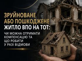 Зруйноване або пошкоджене житло ВПО на ТОТ: чи можна отримати компенсацію та що робити при відмові