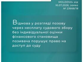 Відмова у розгляді позову через несплату судового збору без оцінки фінансового становища позивача порушує право на доступ до суду