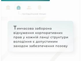 Тимчасова заборона відчуження корпоративних прав у кожній ланці структури володіння є допустимим заходом забезпечення позову