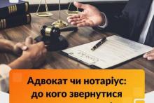 Адвокат чи нотаріус: до кого звернутися та в яких ситуаціях?