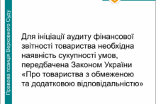 Ініціація аудиту фінансової звітності ТОВ: які необхідні умови?