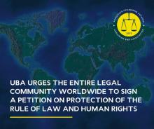 АПУ закликає всю світову спільноту правників підписати петицію щодо захисту верховенства закону та захисту прав людини