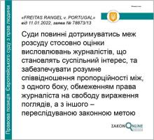 Суди повинні дотримуватись меж розсуду стосовно оцінки висловлювань журналістів, що становлять суспільний інтерес - ЄСПЛ
