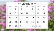 1 і 9 травня 2023 року не будуть вихідними в Україні