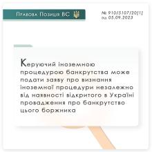 Про визнання іноземної процедури банкрутства