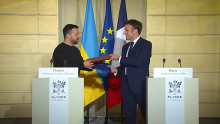 У Парижі Володимир Зеленський та Еммануель Макрон підписали Угоду про співробітництво у сфері безпеки між Україною та Францією