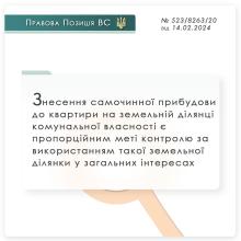 Знесення самочинної прибудови до квартири на земельній ділянці комунальної власності