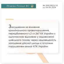 Щодо задоволення позову про стягнення із засудженого матеріальної шкоди
