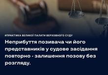 Неприбуття позивача чи його представників у судове засідання повторно - залишення позову без розгляду