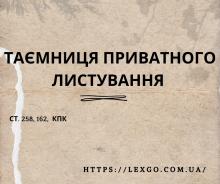 Таємниця приватного листування