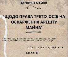Щодо прав третьої особи на оскарження рішень щодо арешту майна