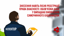 Знесення навіть після реєстрації права власності: обов’язки ДАБК при виявленні самочинного будівництва