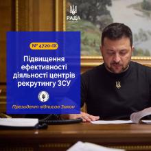 Зеленський підписав Закон, який розширює перелік органів, що ведуть Єдиний держреєстр призовників, військовозобов’язаних та резервістів