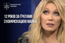 Таїсію Повалій засуджено до 12 років позбавлення волі з конфіскацією майна та прав на її музичні твори