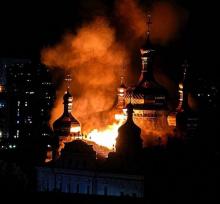 Києво-Печерська Лавра у вогні: росія завдала масованого удару по цивільним об'єктам у столиці України