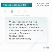 Здійснення в період дії правового режиму воєнного стану процесуального правонаступництва