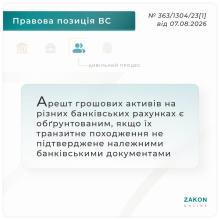 Коли арешт грошових активів на різних банківських рахунках є обгрунтованим
