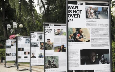 У Києві відкрилася фотовиставка про злочини Росії проти представників медіа в Україні