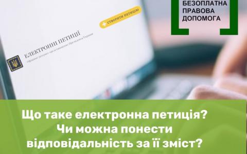 Що таке електронна петиція і чи можна понести відповідальність за її зміст