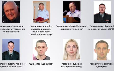 СБУ встановила ще 12 правоохоронців-колаборантів, які займаються репресіями та фабрикують «докази» проти українців на ТОТ